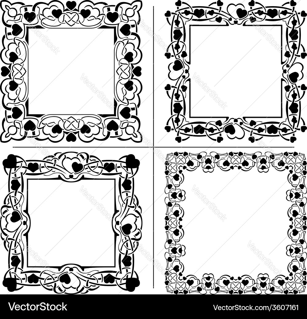 Black frame Royalty Free Vector Image - VectorStock