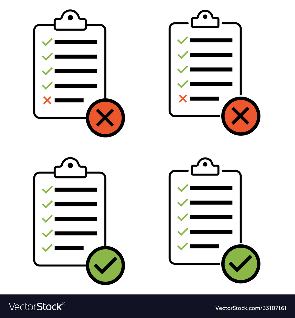 Check list checklist set flat web icon isolated