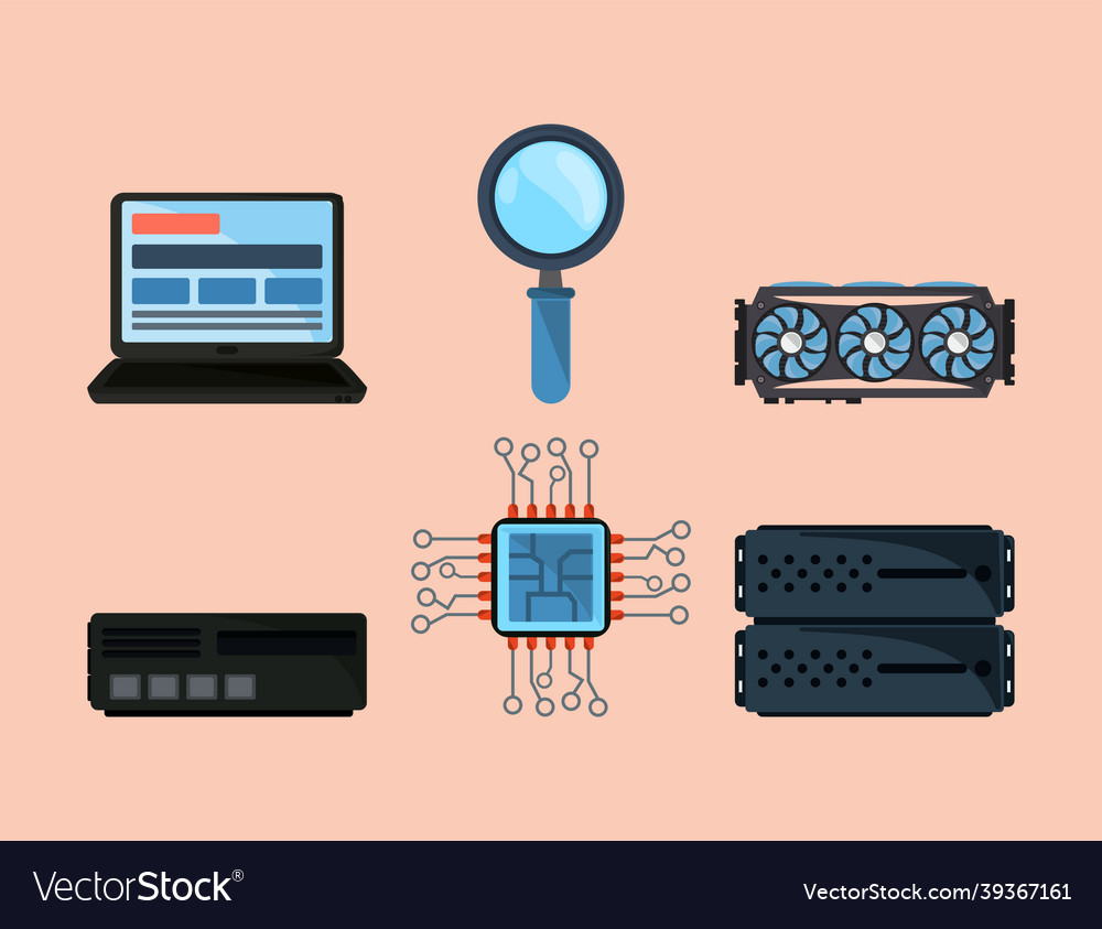 Collection icons computer