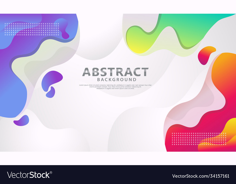 Dynamic style banner design with fluid color