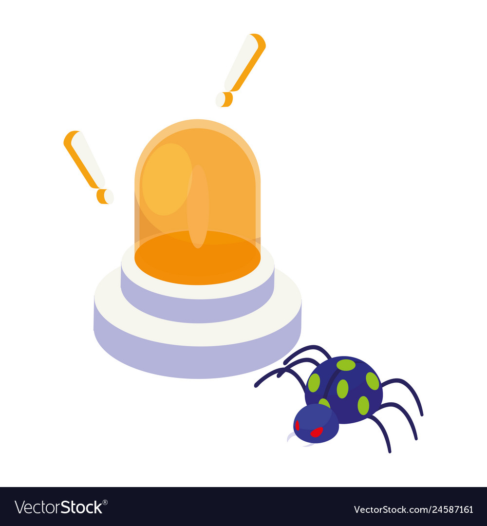 Emergency light with bug atack