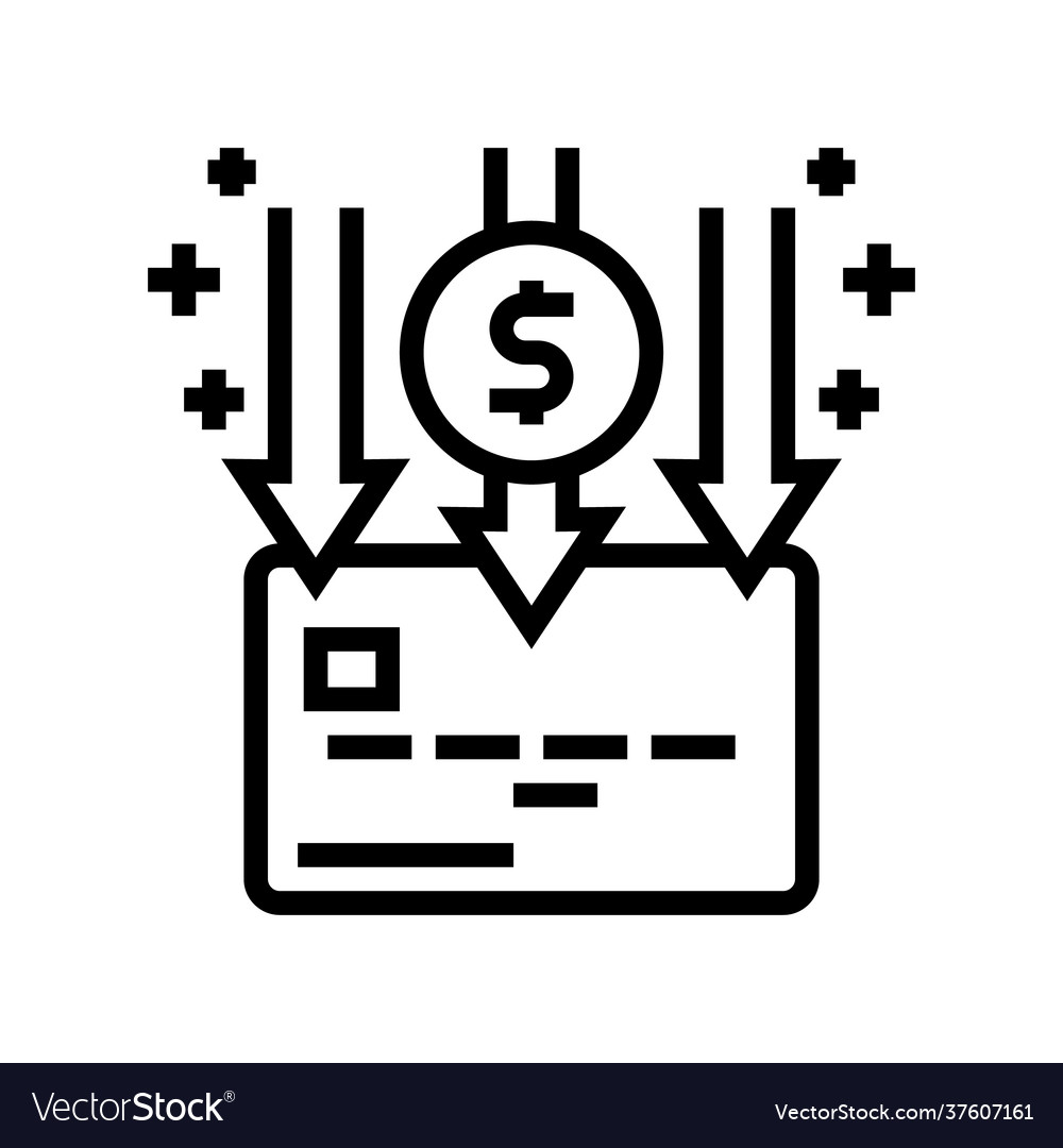 Enrollment card line icon