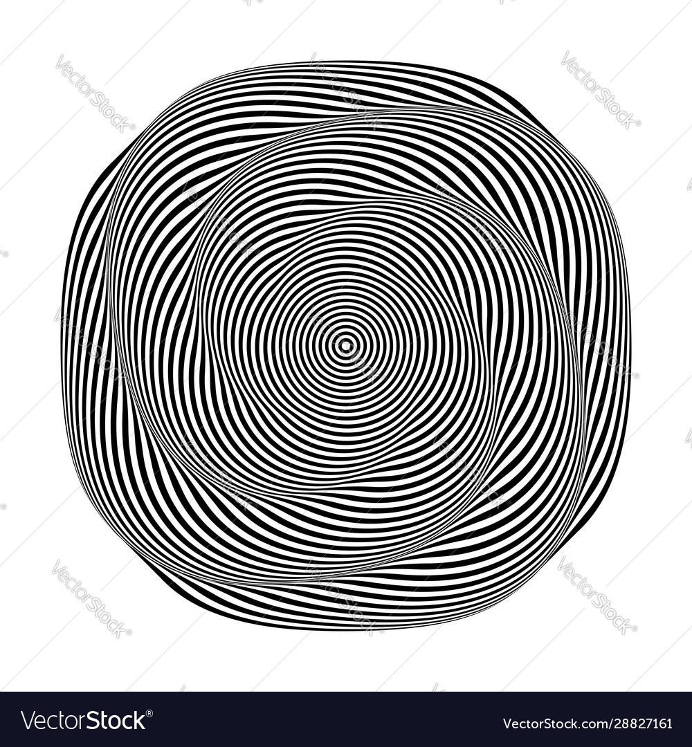 Geometric twisted design element