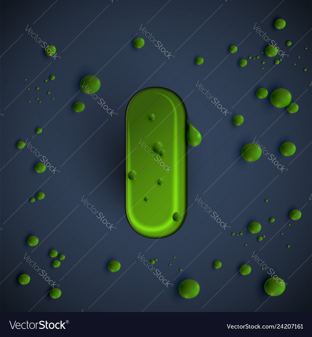 Green slime font