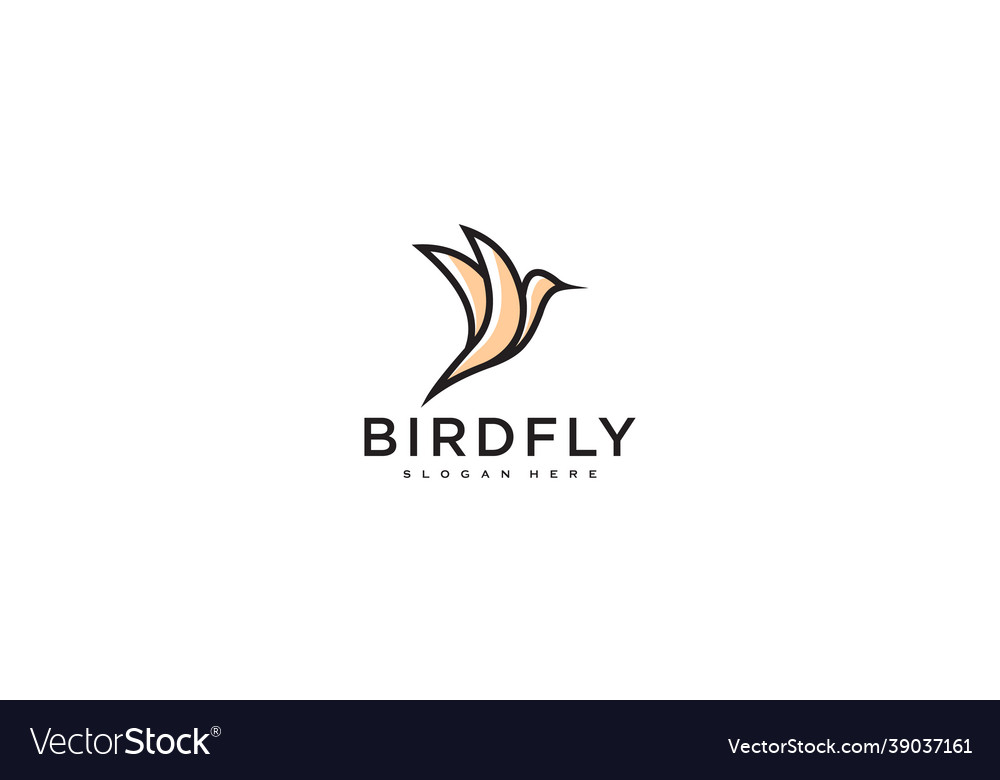 Hummingbird logo design template