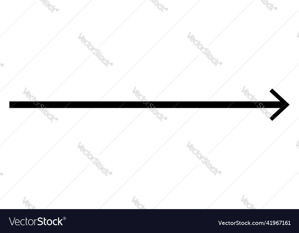 Lang längliche rechte Pfeil Cursor Zeigerelement vector image Lang längliche rechte Pfeil Cursor Zeigerelement