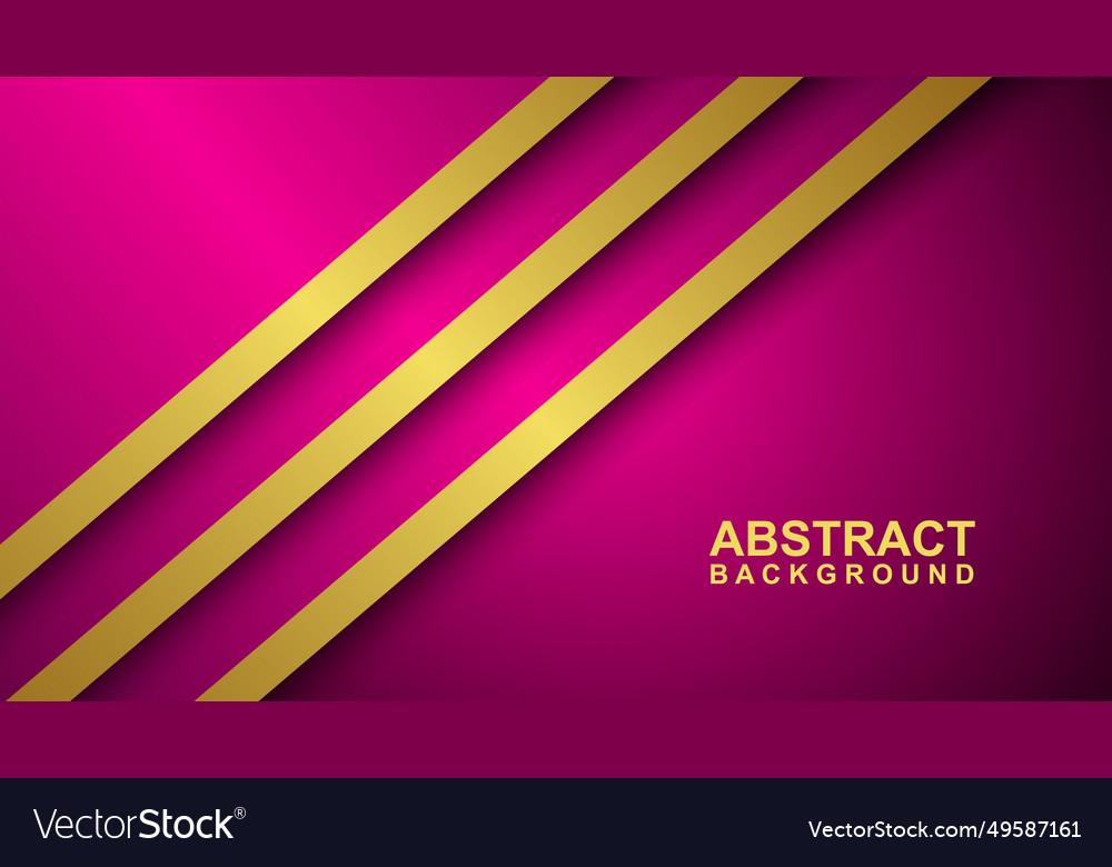 Overlapping layers with glowing gold lines vector image Overlapping layers with glowing gold lines