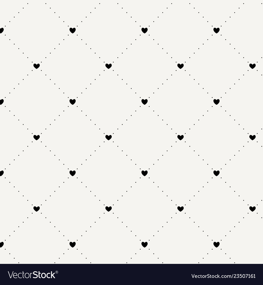 Seamless geometric pattern with hearts repeating Vector Image Seamless geometric pattern with hearts repeating