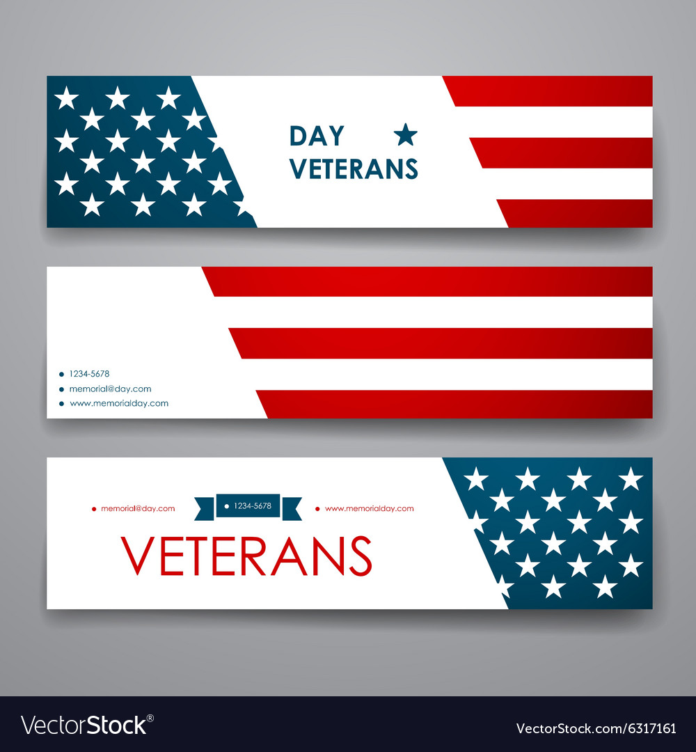 Veterans Day Banner Templates