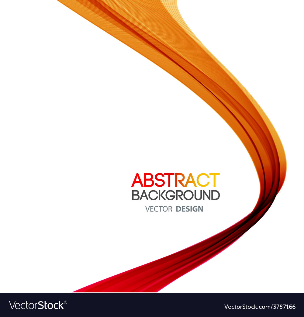 Abstract curved lines background template Vector Image