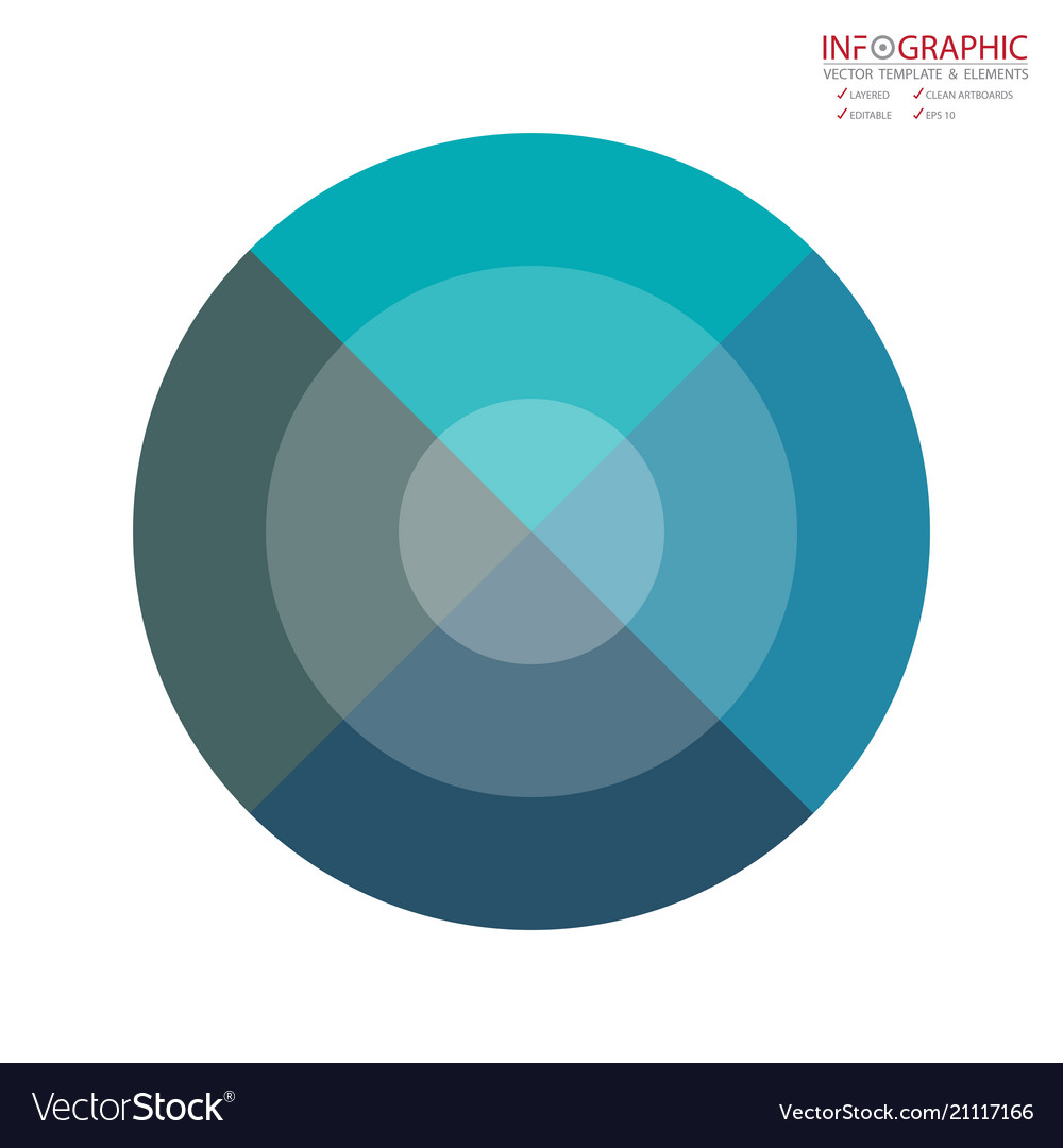 Abstract element infographics 4 option design