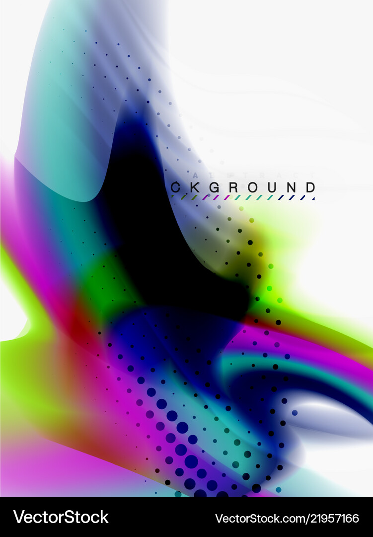 Background abstract - liquid colors wave flow Vector Image