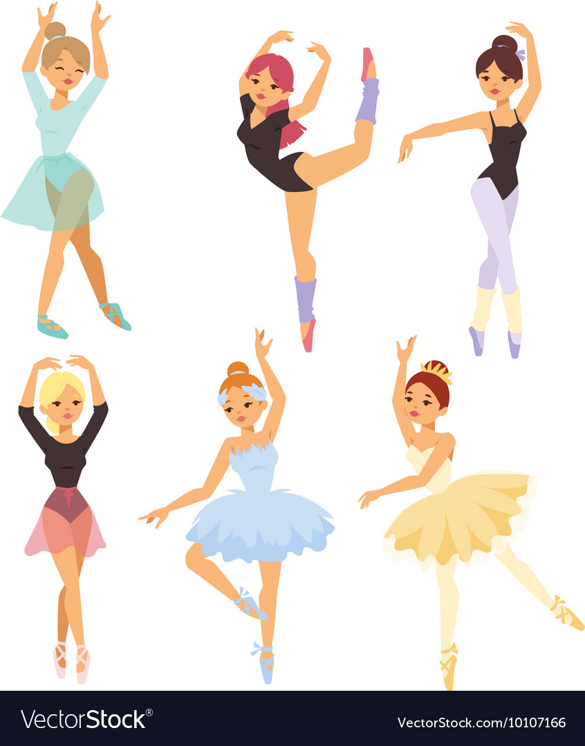 Ballerina dancer girl Royalty Free Vector Image