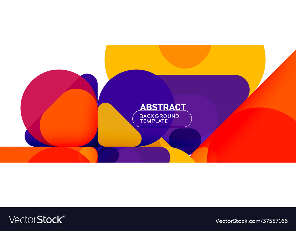 Flat geometric round shapes and dynamic lines