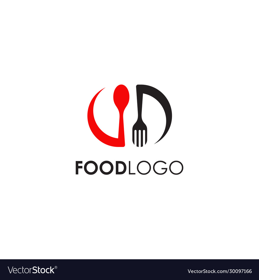 Food logo design template Royalty Free Vector Image