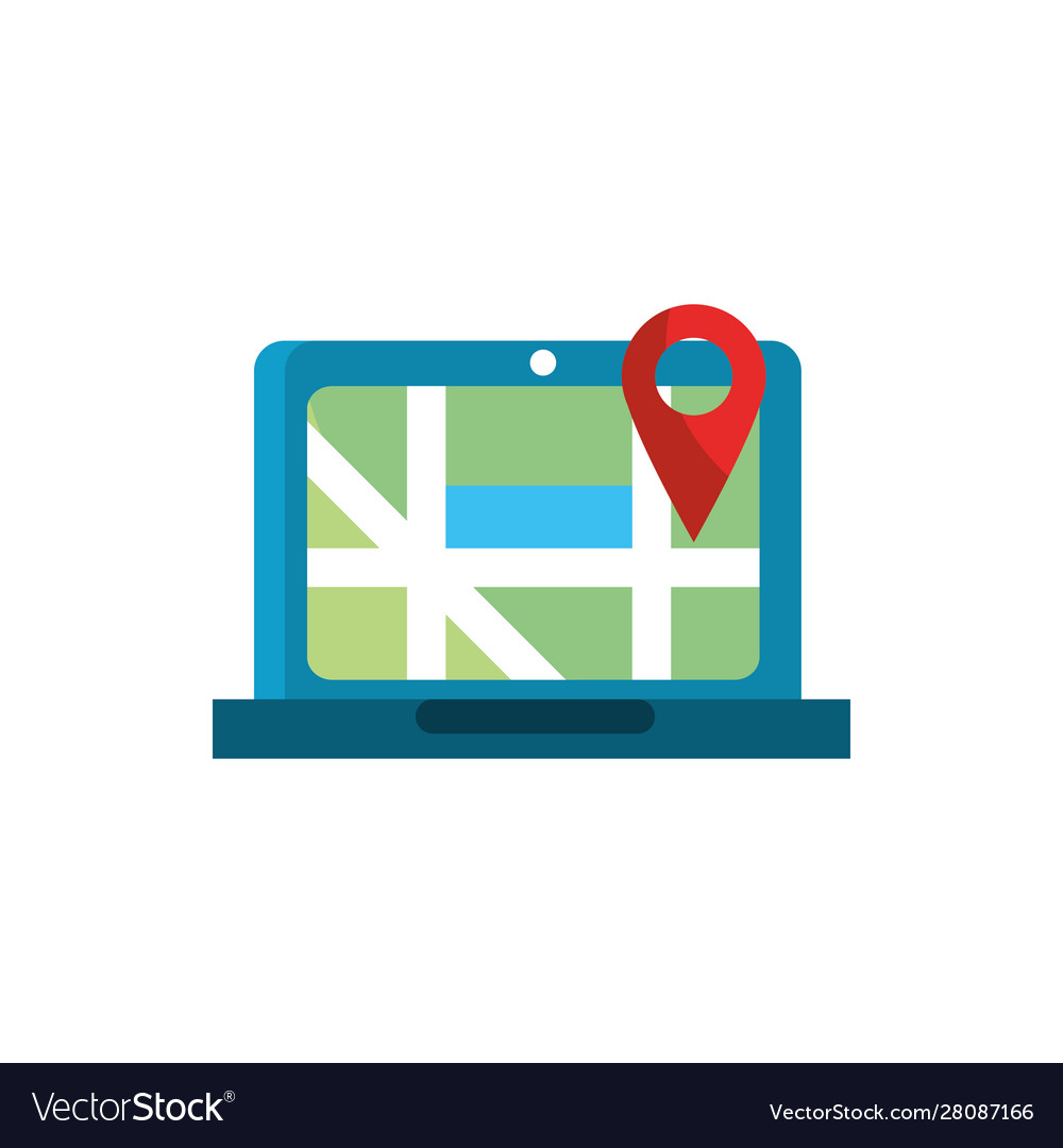 Laptop pointer gps map and navigation
