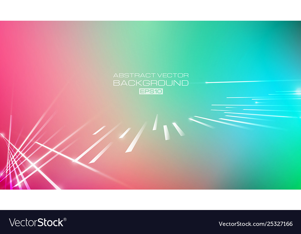 Lines abstract with light on colorful background vector image Lines abstract with light on colorful background