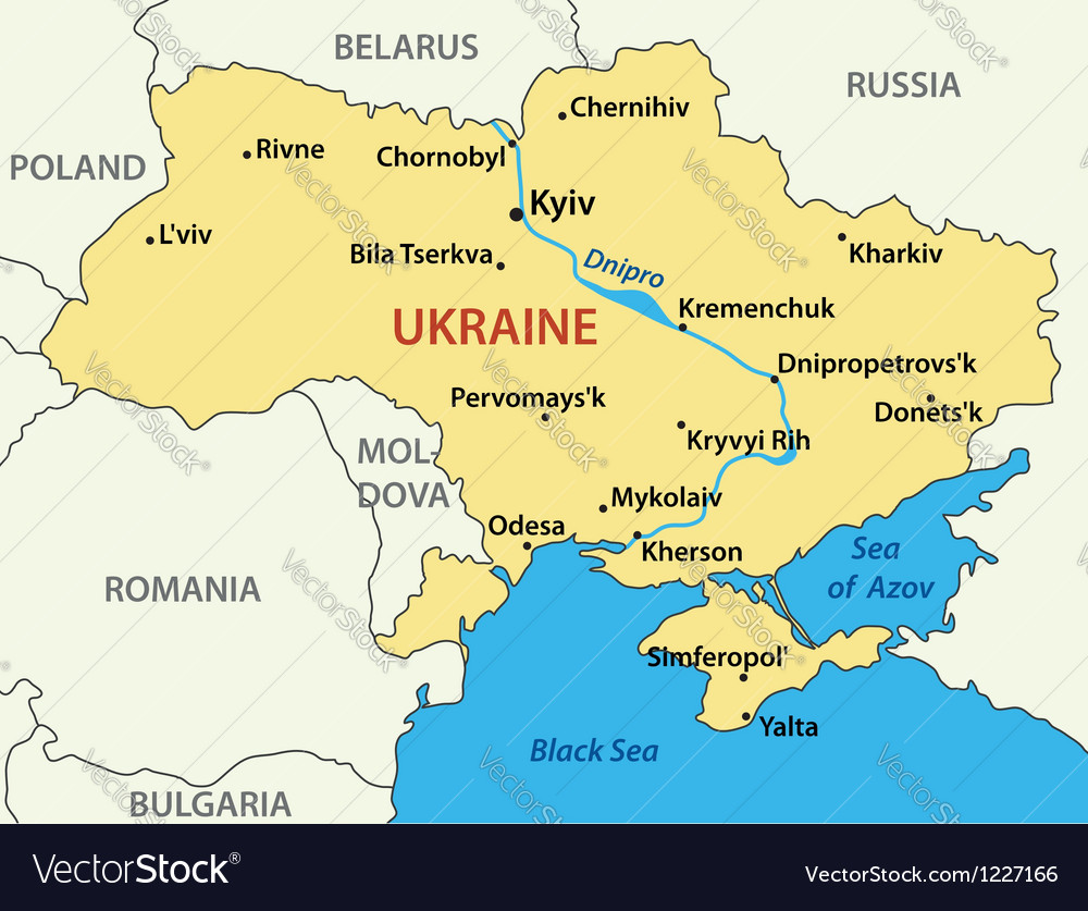 Detailed Map Of The Ukraine