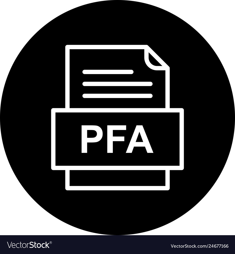 Pfa file document icon