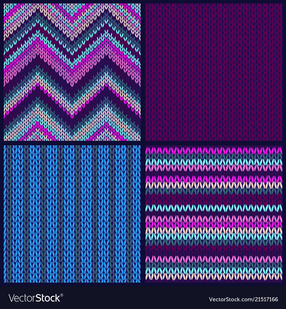 Seamless knitted pattern