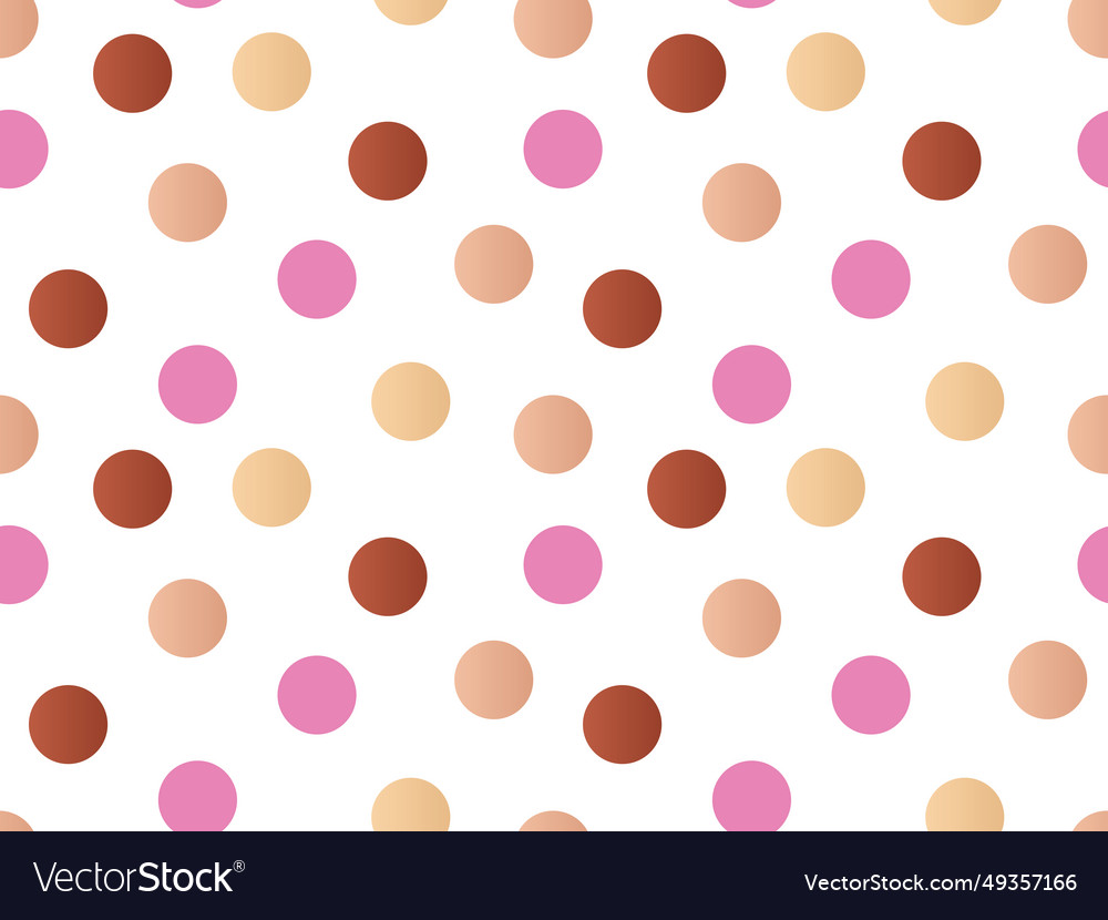 Seamless pattern in colored polka dots