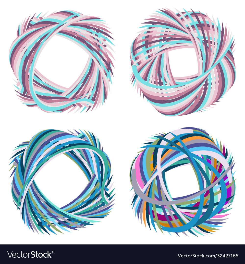 Set design elements vector image Set design elements