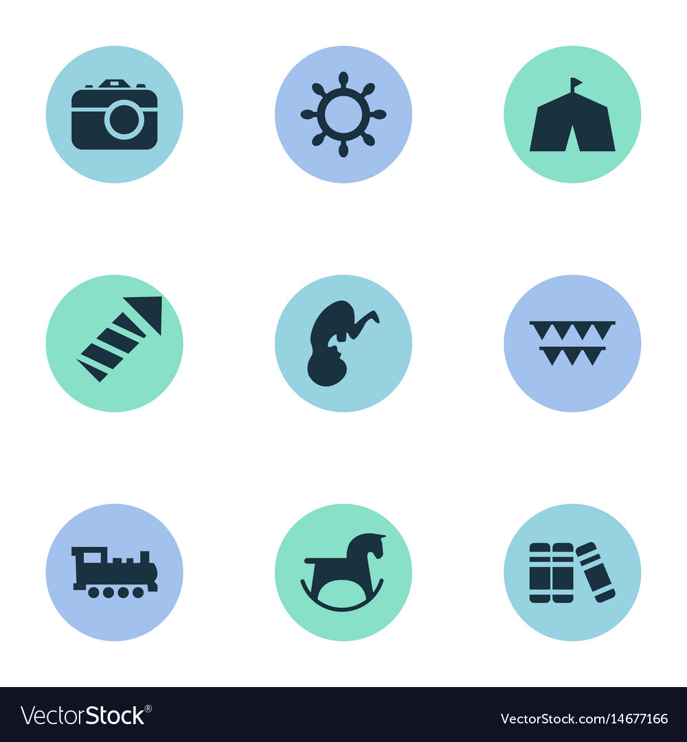 Set of simple child icons
