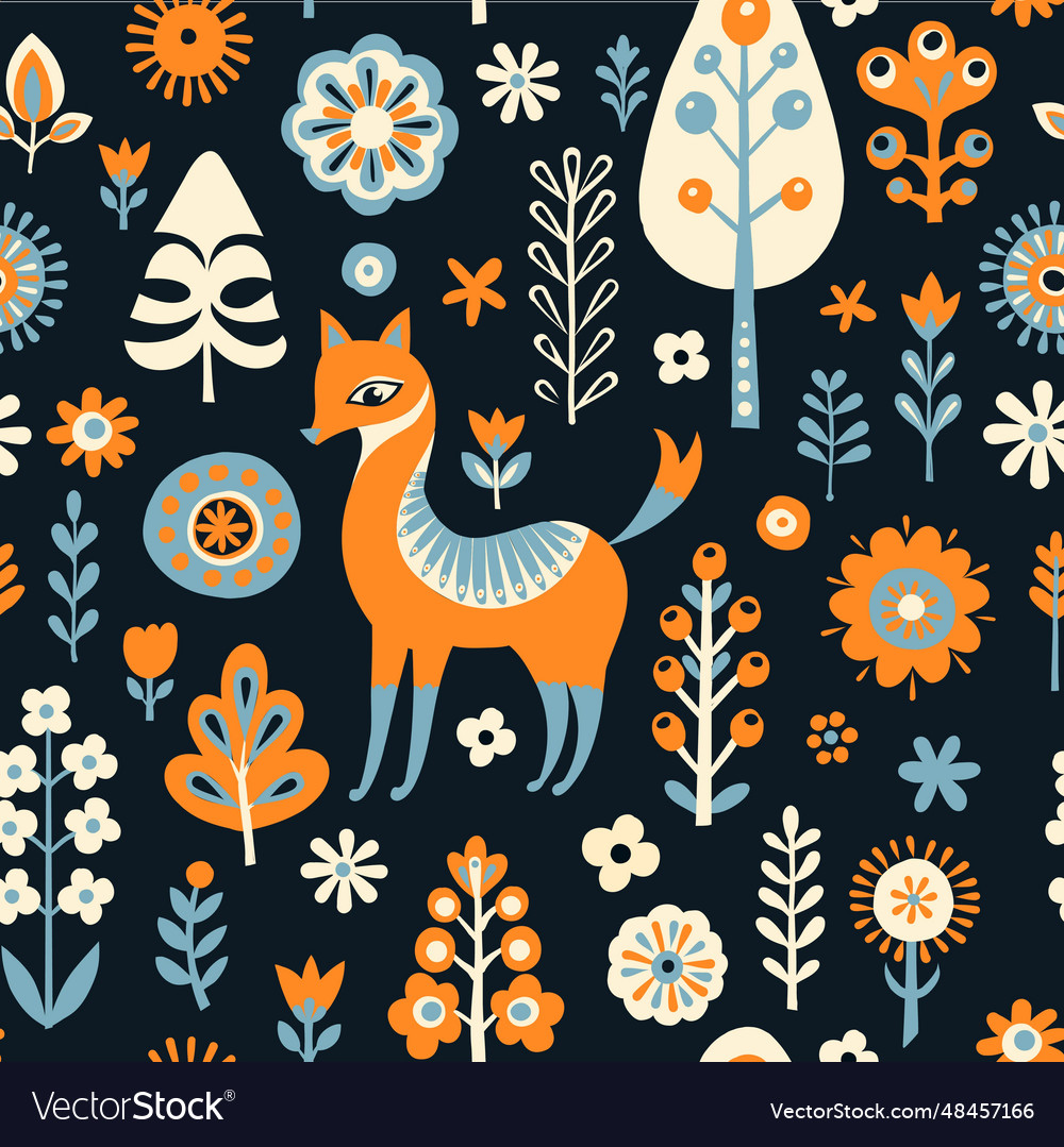 Simple minimalist scandinavian seamless pattern vector image Simple minimalist scandinavian seamless pattern