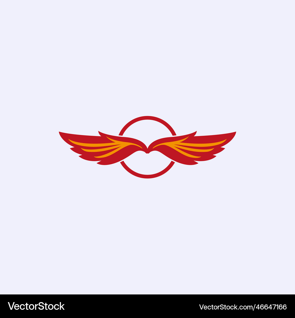 Wings logo template Royalty Free Vector Image - VectorStock