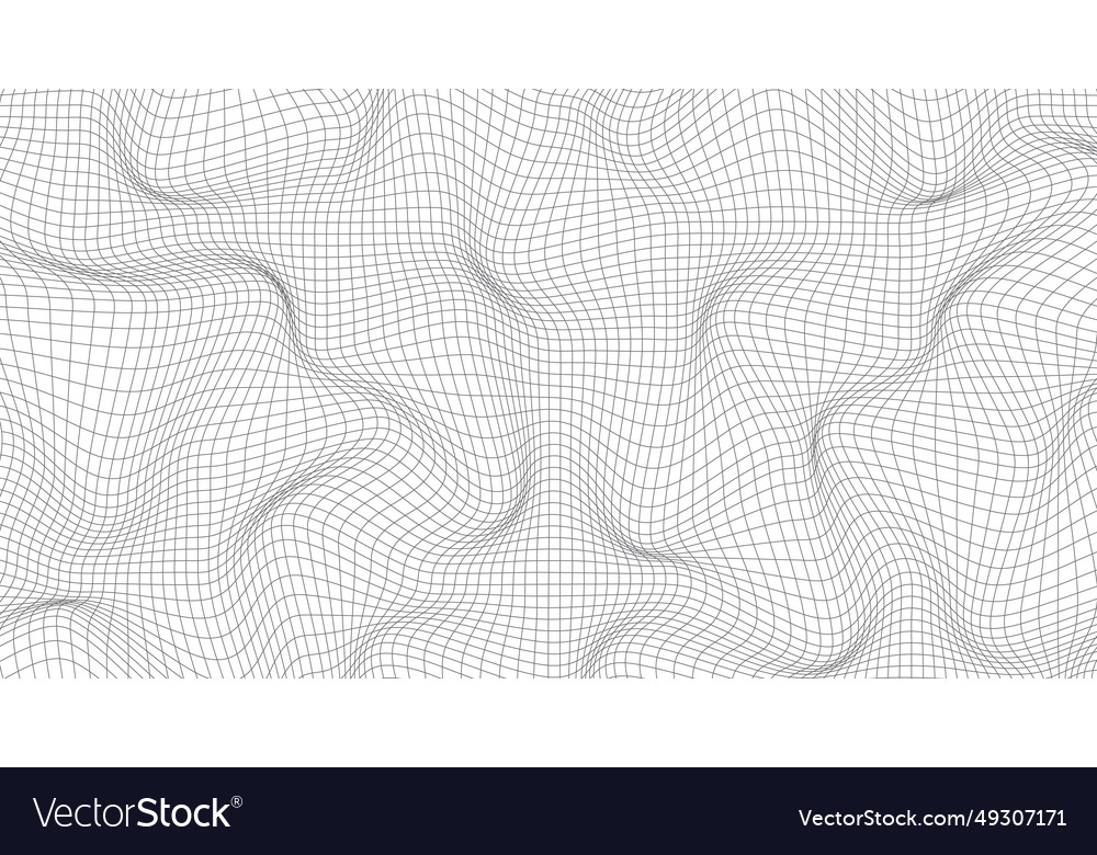 Abstract wavy 3d mesh geometric dynamic wave