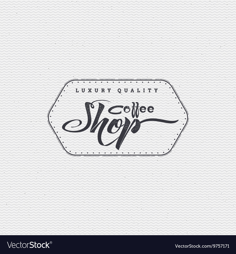 Coffee shop - badge signboard kann verwendet werden