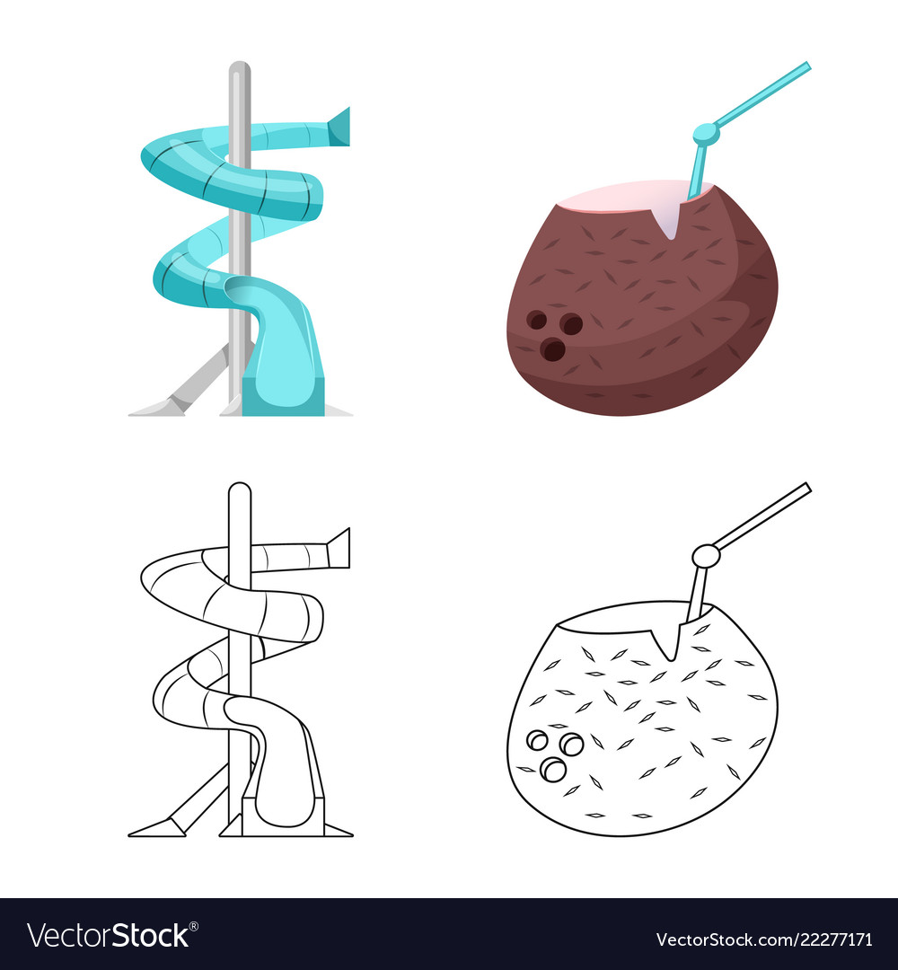 Isolated object of pool and swimming icon