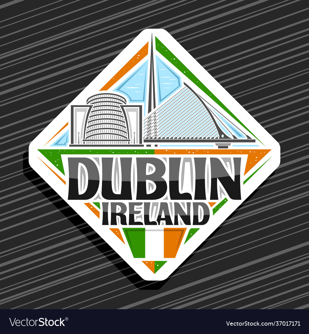 Logo for dublin Royalty Free Vector Image - VectorStock