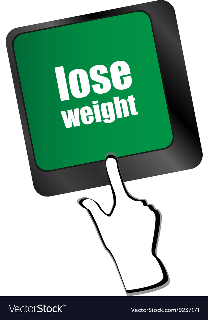 Lose weight on keyboard key button