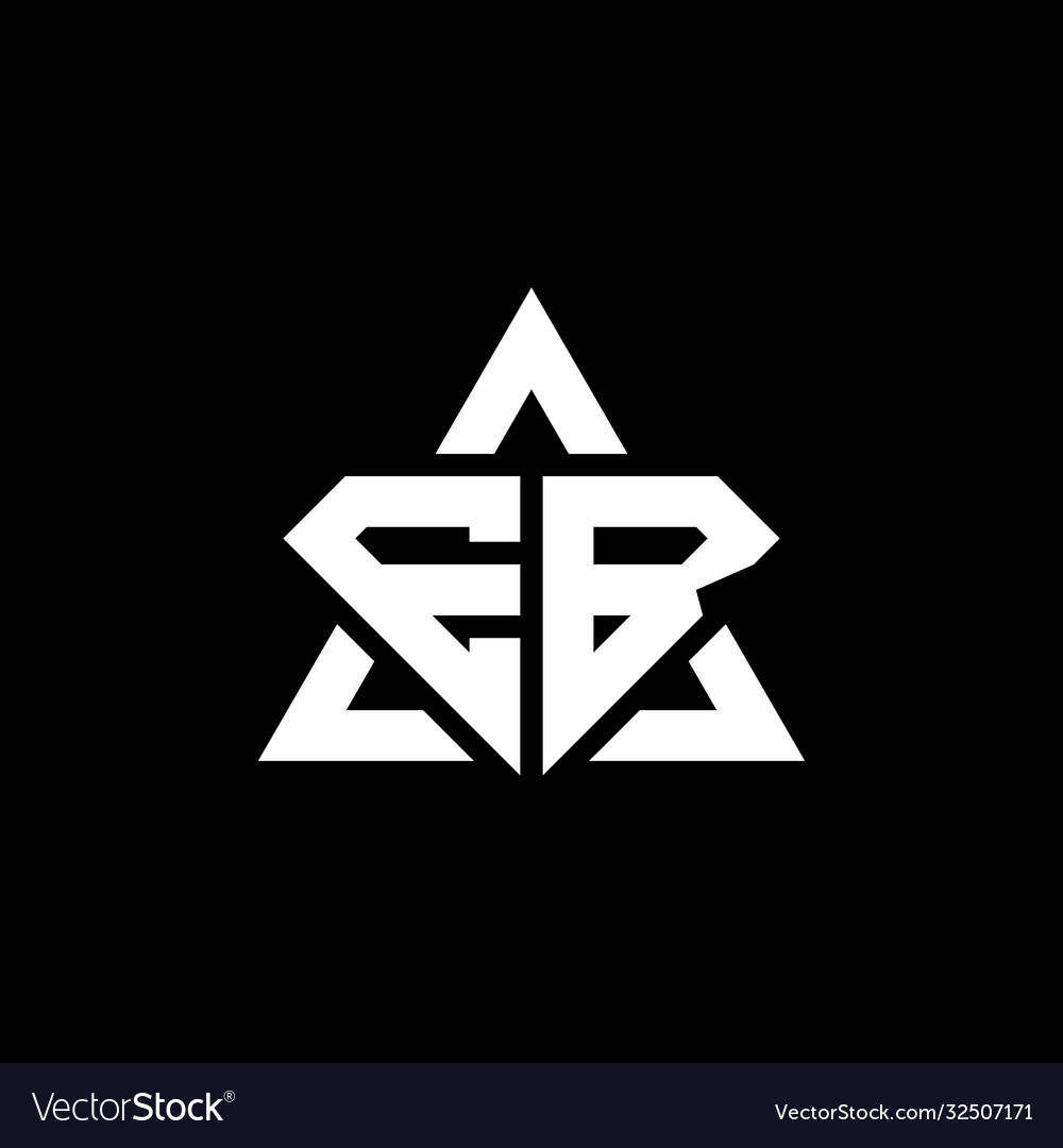 Monogram logo with diamond shape and triangle