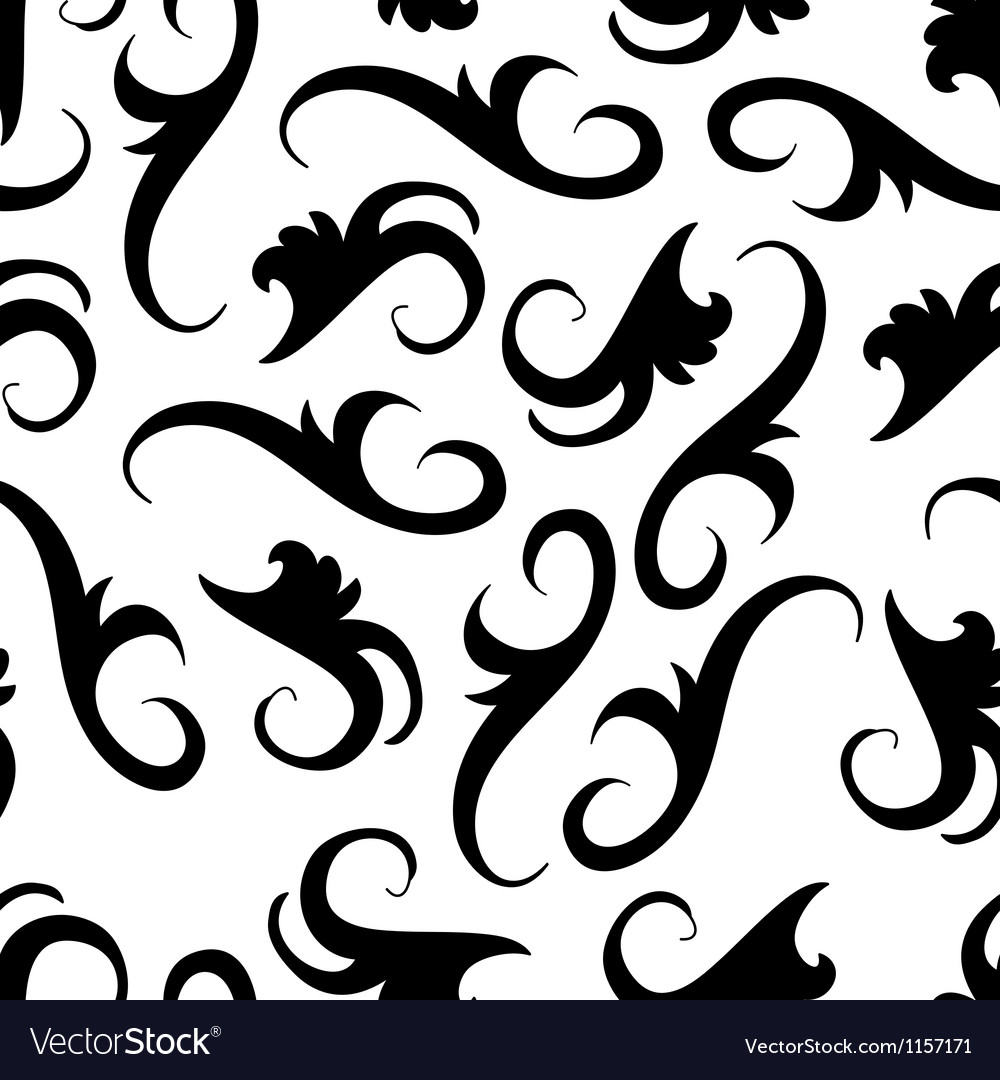Seamless Floral Ornament Pattern Royalty Free Vector Image