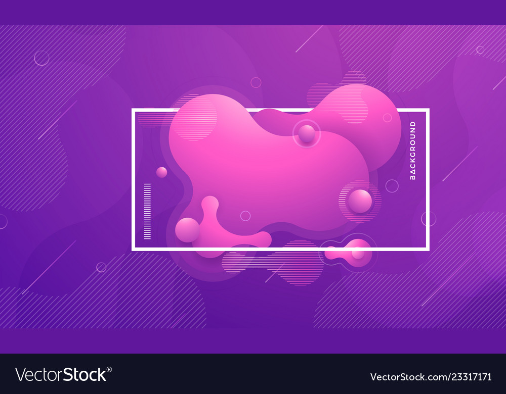 Trendy Fluid Liquid Gradient Design Elements Vector Image