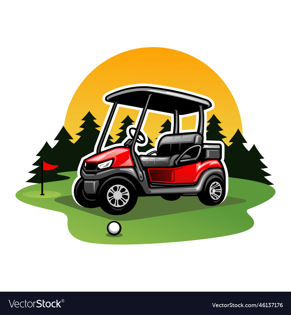 Golf Cart Clip Art Vector