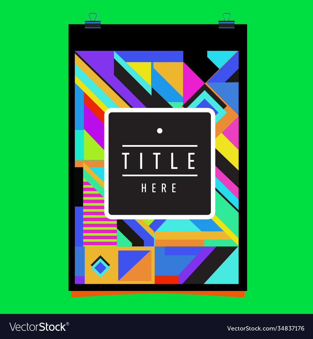 Abstract colorful geometric pattern background Vector Image Abstract colorful geometric pattern background