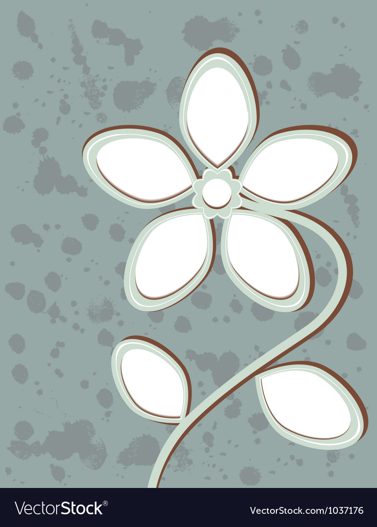 Abstract flower with space for text