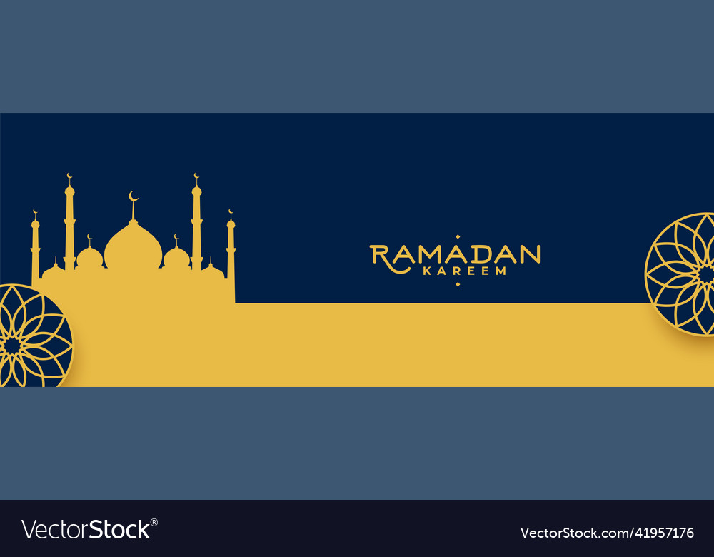Arabisch ramadan kareem dekorative wohnung banner vector image Arabisch ramadan kareem dekorative wohnung banner