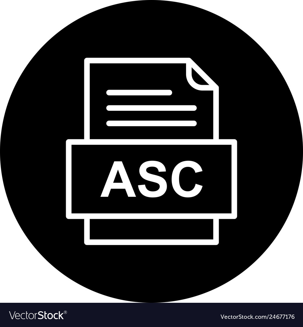 Asc file document icon