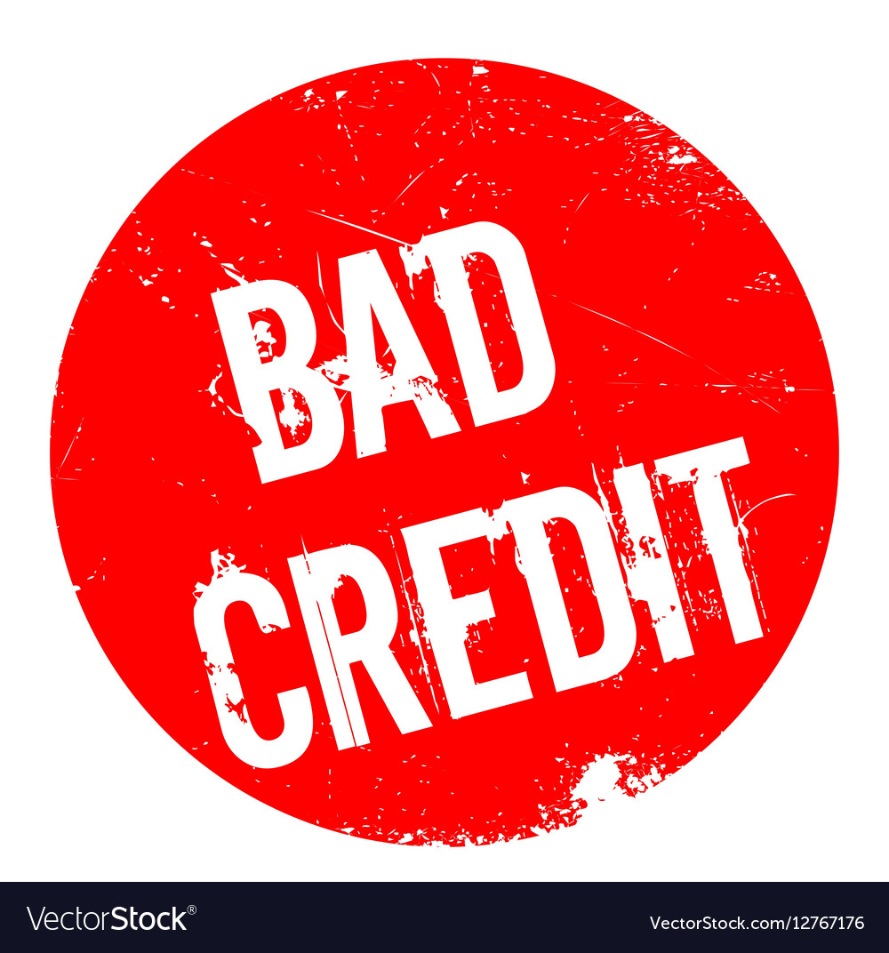 Bad credit rubber stamp