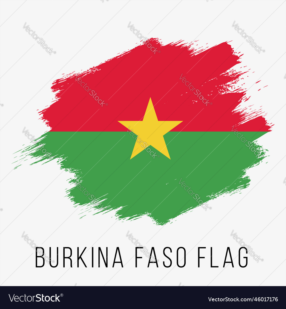 Burkina faso flag Royalty Free Vector Image VectorStock