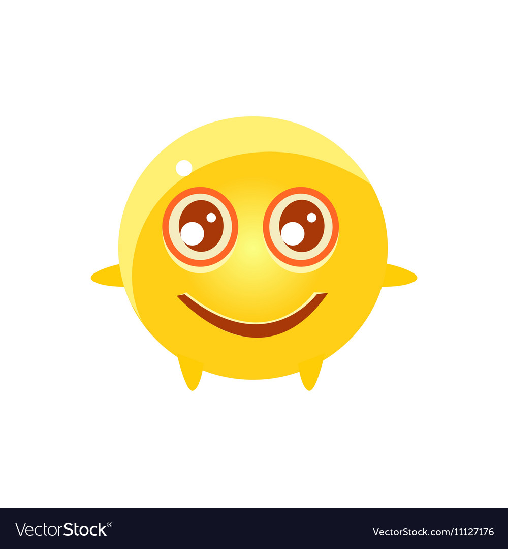 Content round character emoji