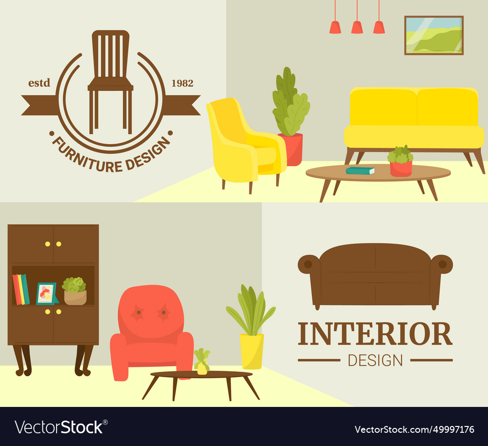 Interior furniture modern design set