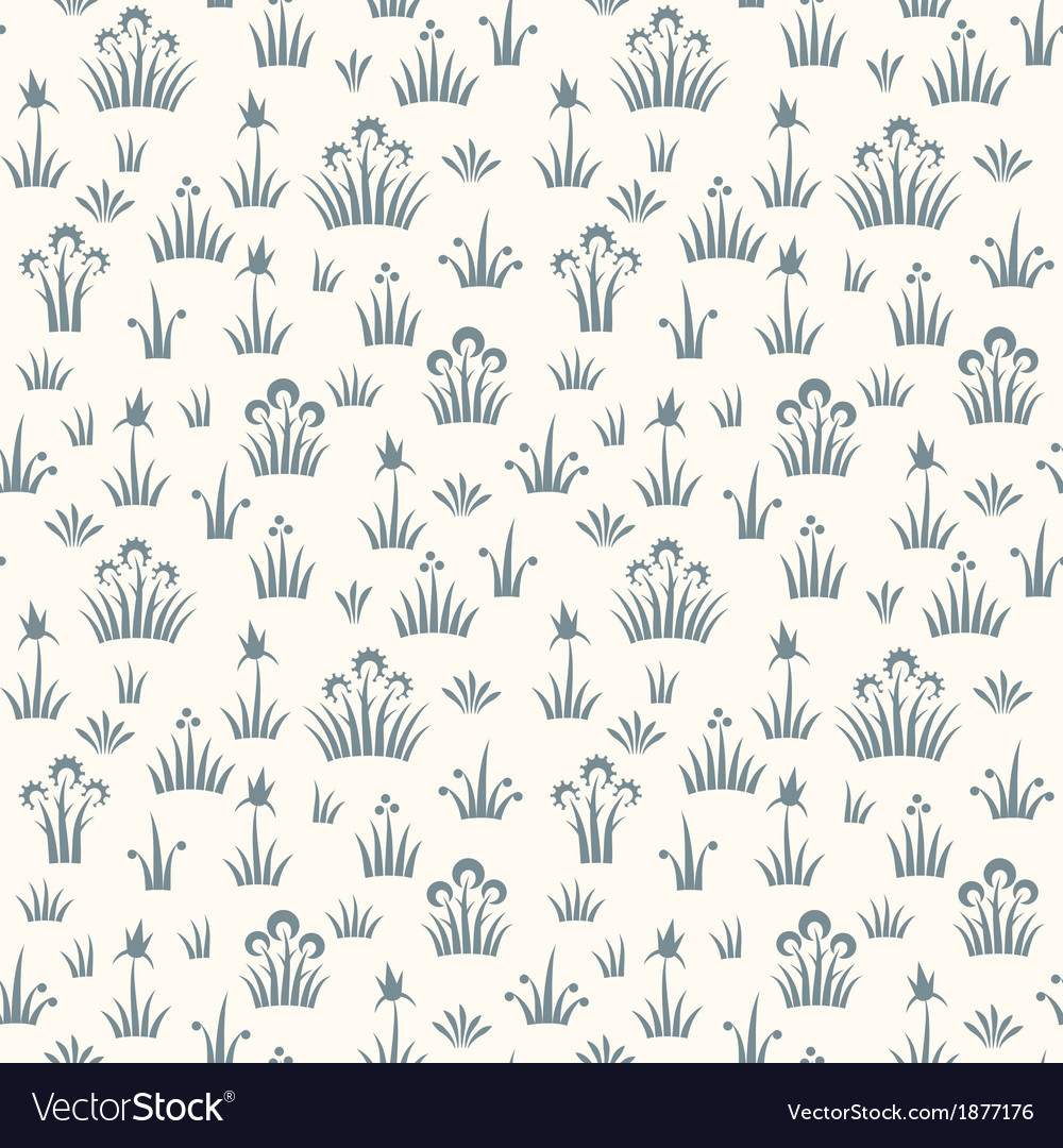 Seamless floral retro pattern of classic style