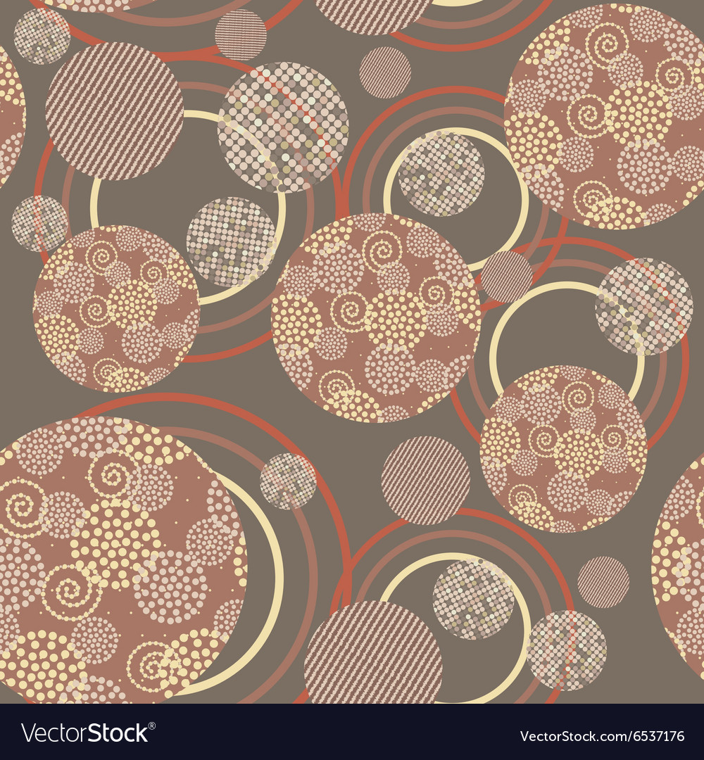 Seamless geometric pattern of circles different