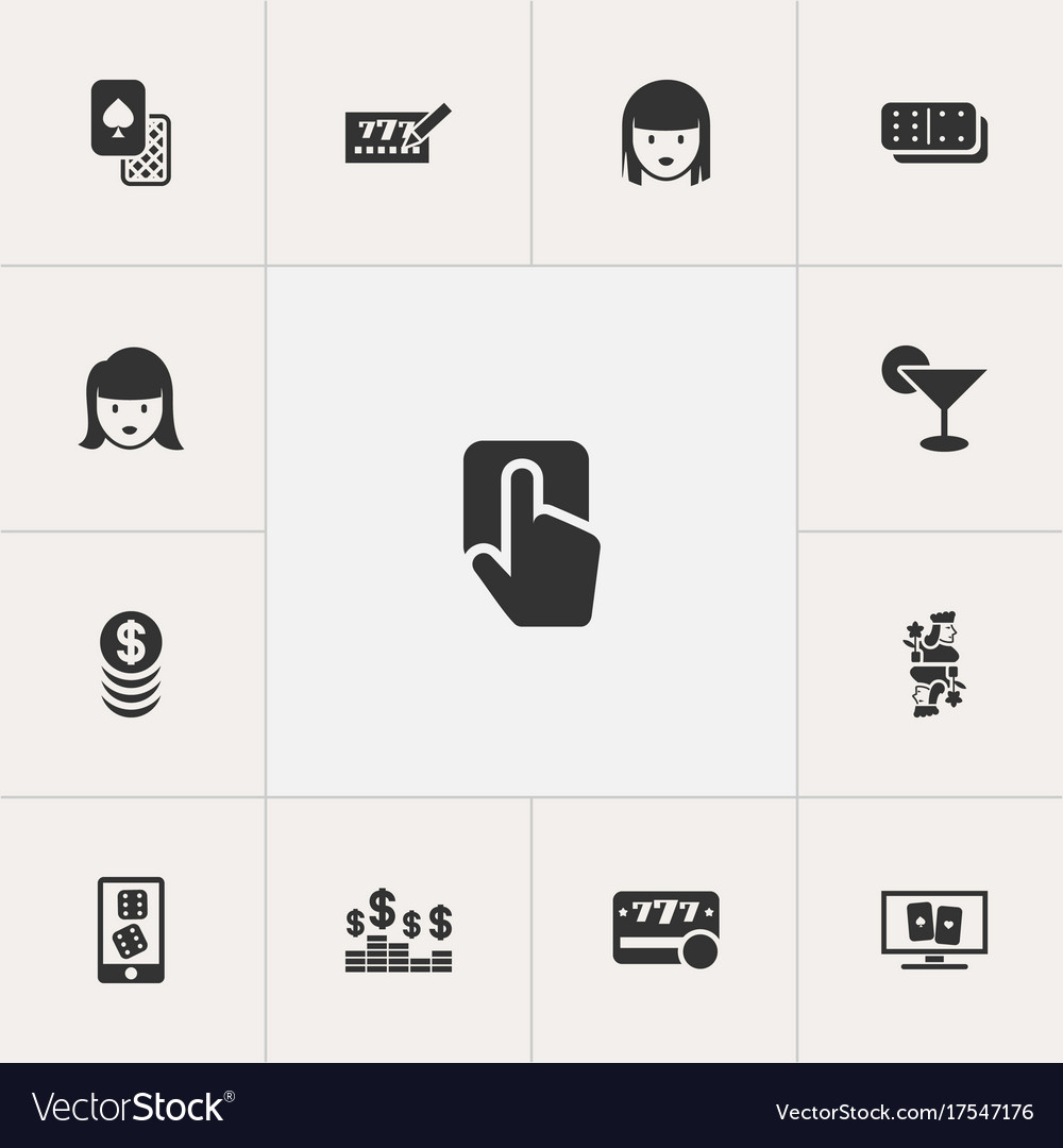 Set of 13 editable game icons includes symbols