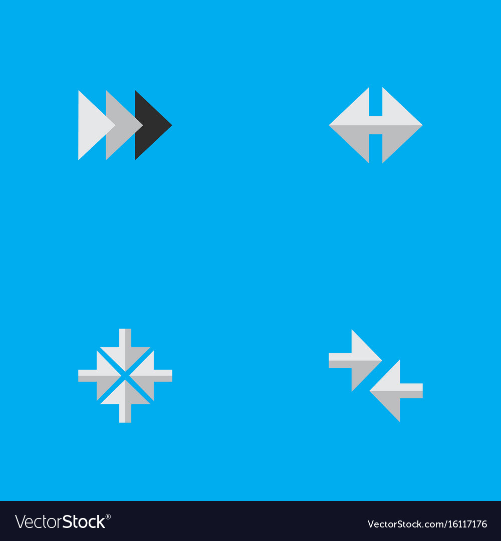 Set of simple cursor icons